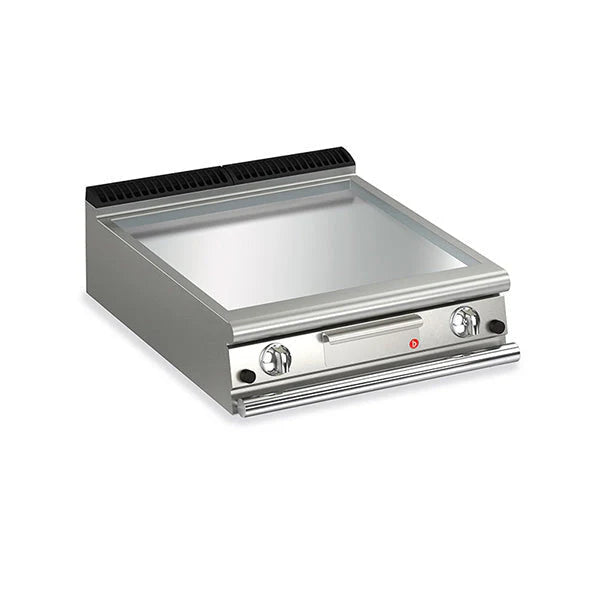 BARON 2 Burner Gas Fry Top With Smooth Chrome Plate And Thermostat Control - Hospitality Connect