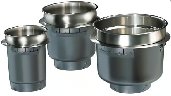 HWB-7QTD Hatco Built-In Round Heated Well with drain - 6.6L (7 Quart) - Hospitality Connect
