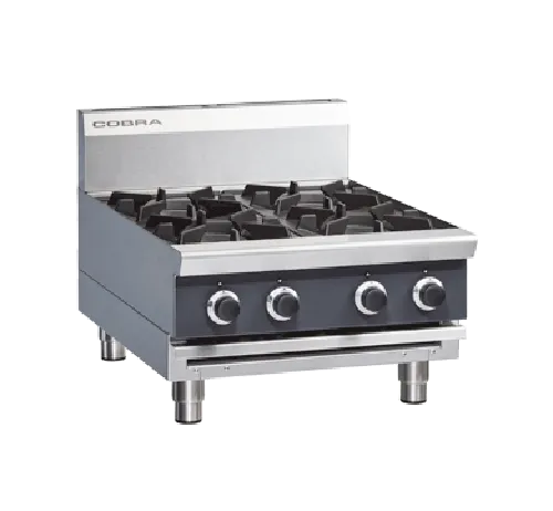 Cobra 600mm Four Burner Gas Cooktop - Bench Model C6D-B. - Hospitality Connect