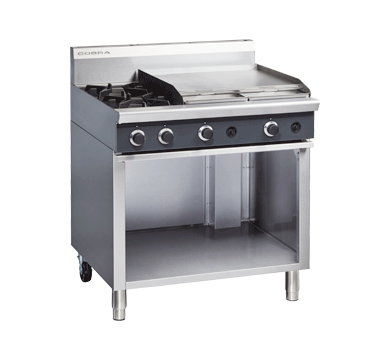 Cobra C9B - 900mm Two Burner / Griddle Gas Cooktop - Hospitality Connect