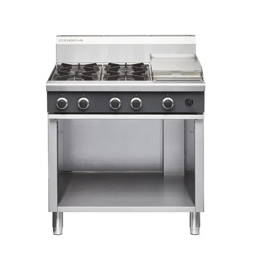 Cobra 900mm Four Burner /Griddle Gas Cooktop C9C. - Hospitality Connect