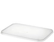 MicroReady® Rectangular Container Lid, Flat - One Lid Fits All | PP | Clear - Hospitality Connect