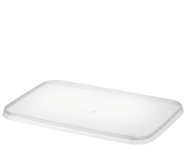 MicroReady® Rectangular Container Lid, Flat - One Lid Fits All | PP | Clear - Hospitality Connect