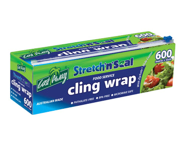 Stretch’n’Seal® Food Cling Wrap Plastic Film (33cm x 600m) CA-CW600D