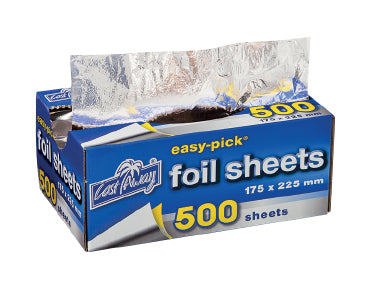 Easy-Pick® Heavy Duty Cut Aluminium Foil Sheets (Small) CA-FS-SML