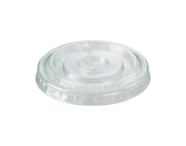 HiKleer® rP.E.T Cold Cup Lid | Flat, with straw slot | Clear To suit 14 oz, 16 oz, 20 oz & 24 oz - Hospitality Connect