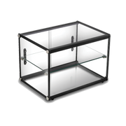 Exquisite Two Tiers Flat Glass Ambient Cake Display - Hospitality Connect