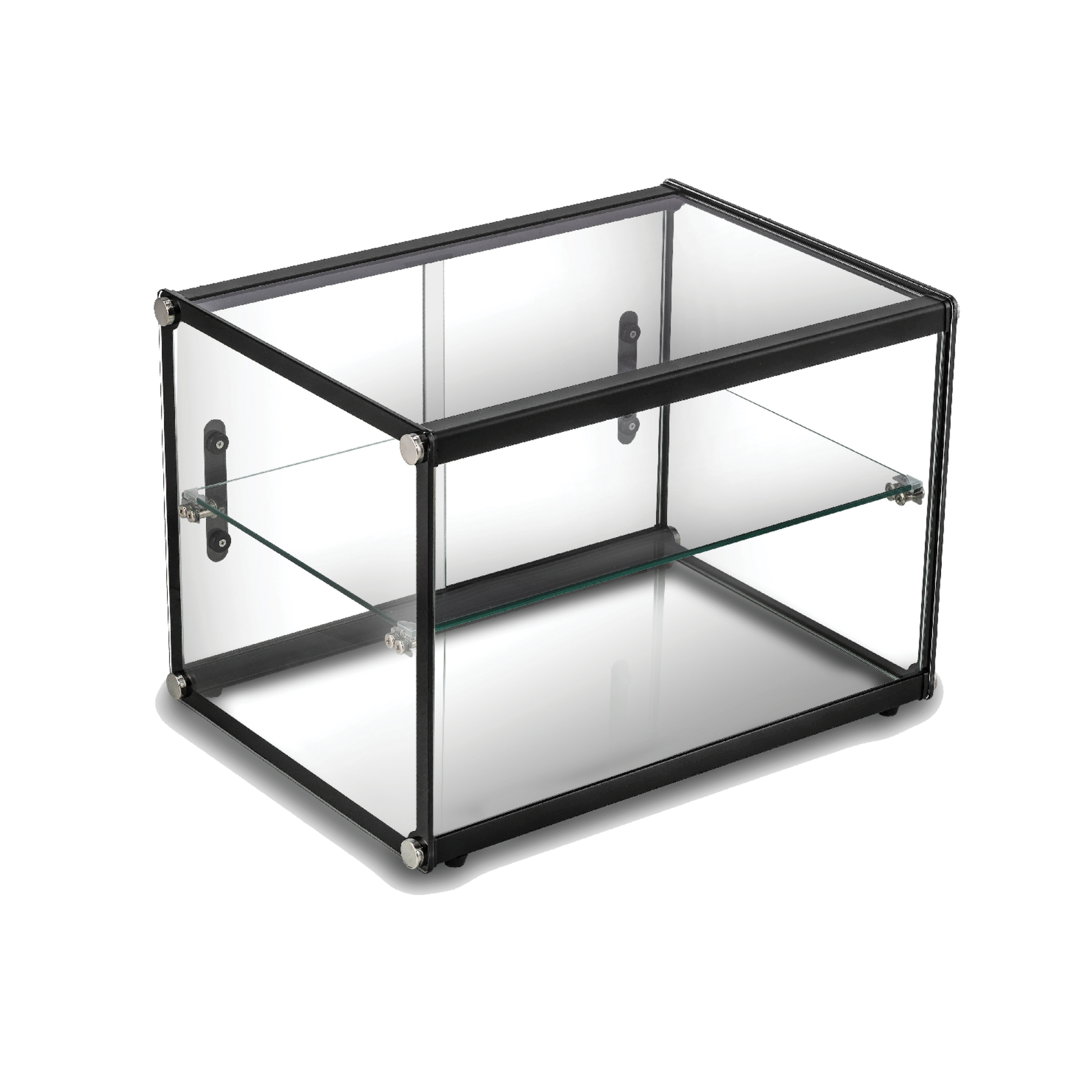 Exquisite Two Tiers Flat Glass Ambient Cake Display - Hospitality Connect
