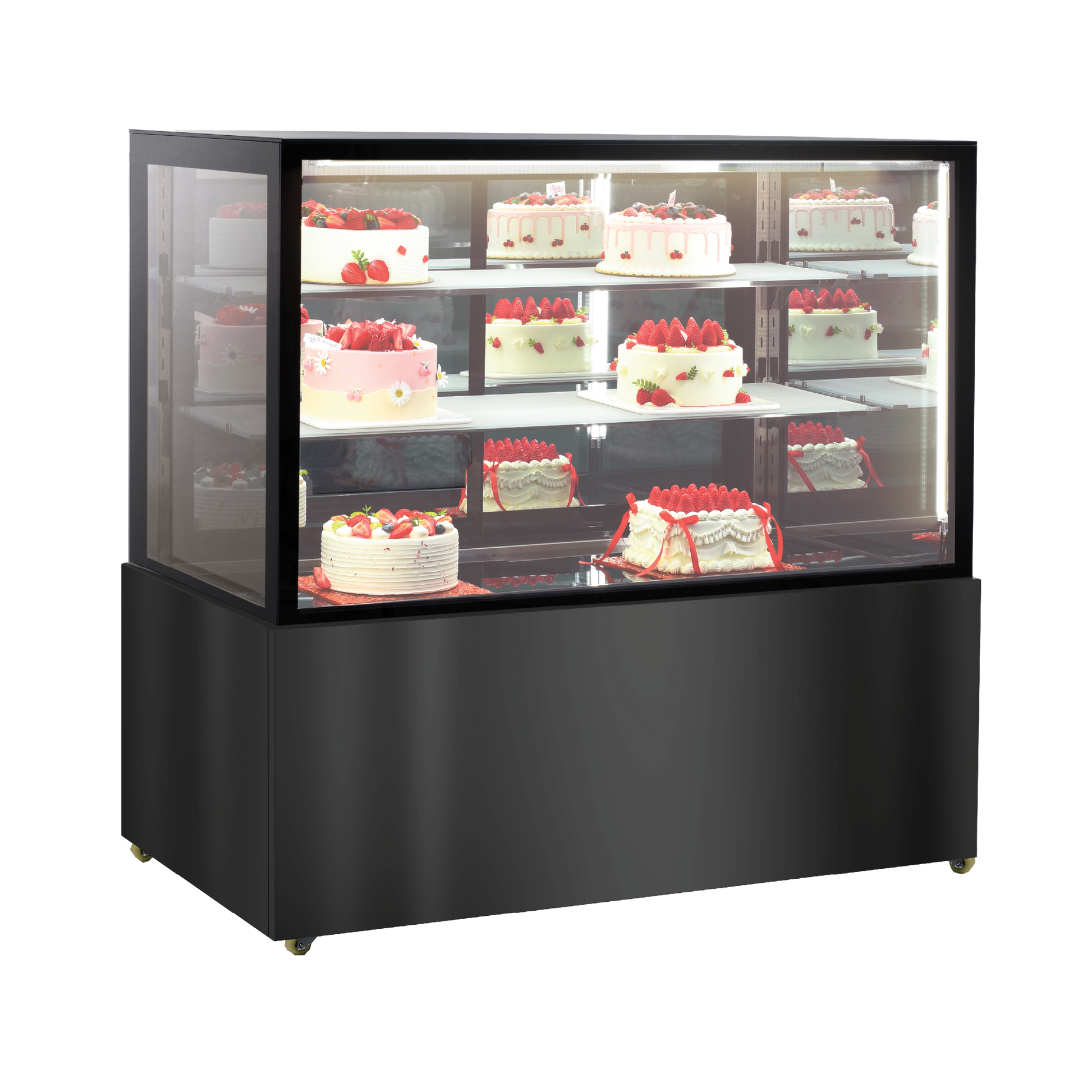 Exquisite CDM212 Three Tiers Mirror Cake Display Refrigerators 1200mm Width - Hospitality Connect
