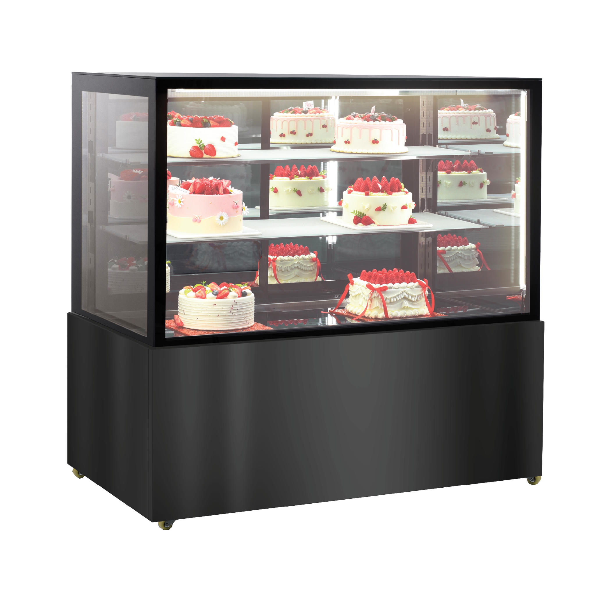 Exquisite CDM212 Three Tiers Mirror Cake Display Refrigerators 1200mm Width - Hospitality Connect
