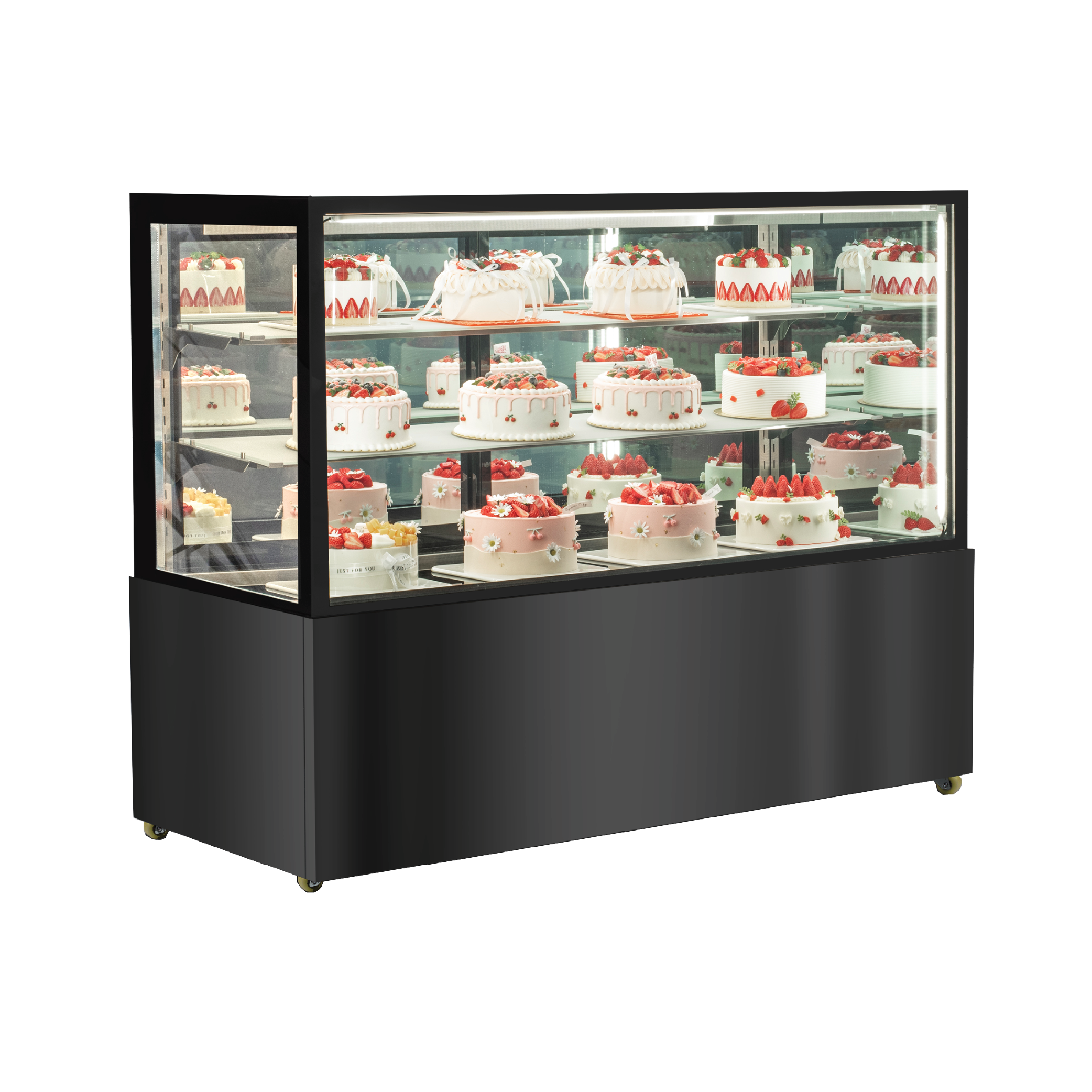 Exquisite CDM215 Three Tiers Mirror Cake Display Refrigerators 1500mm Width - Hospitality Connect