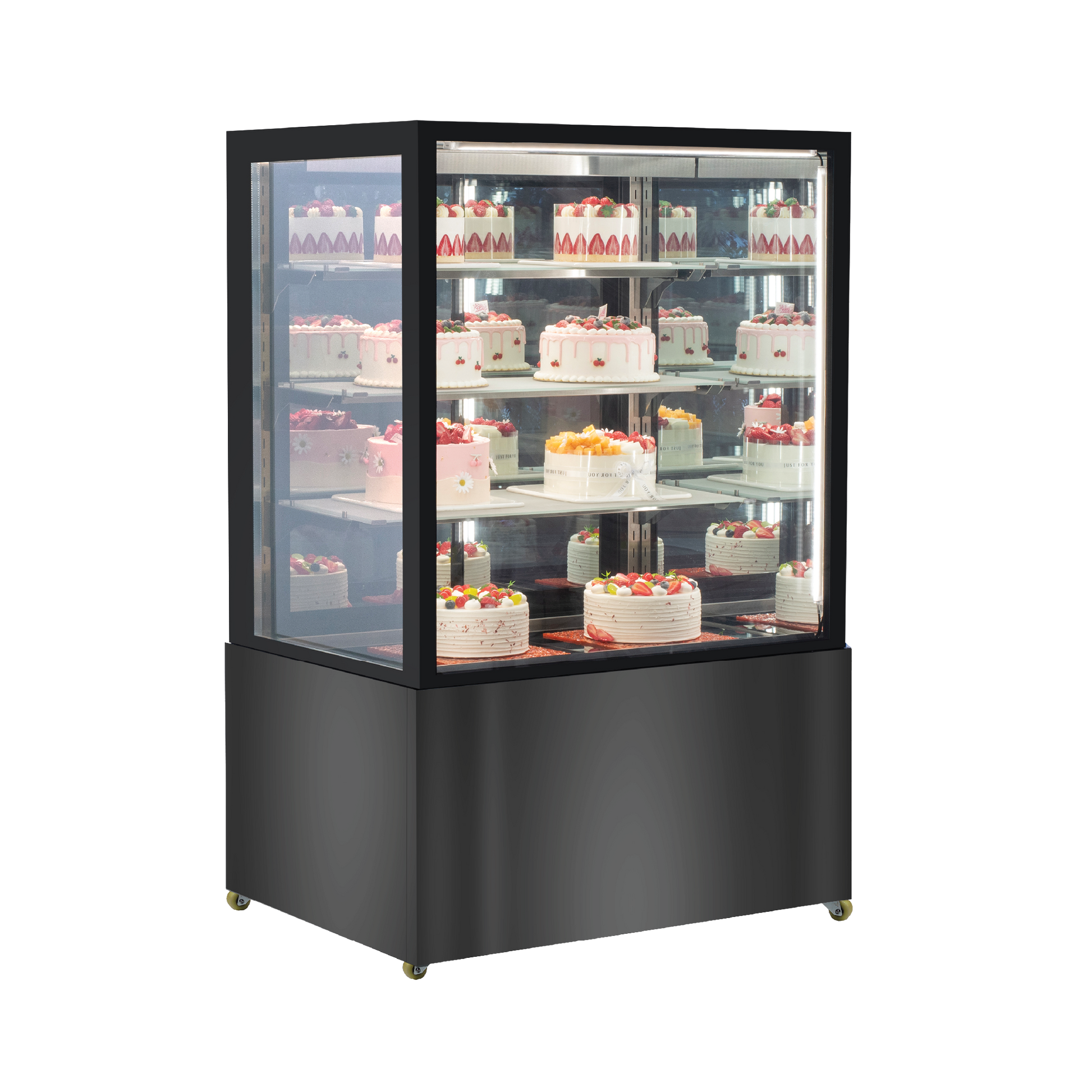 Exquisite CDM309 Four Tiers Mirror Cake Display Refrigerators 900mm Width - Hospitality Connect