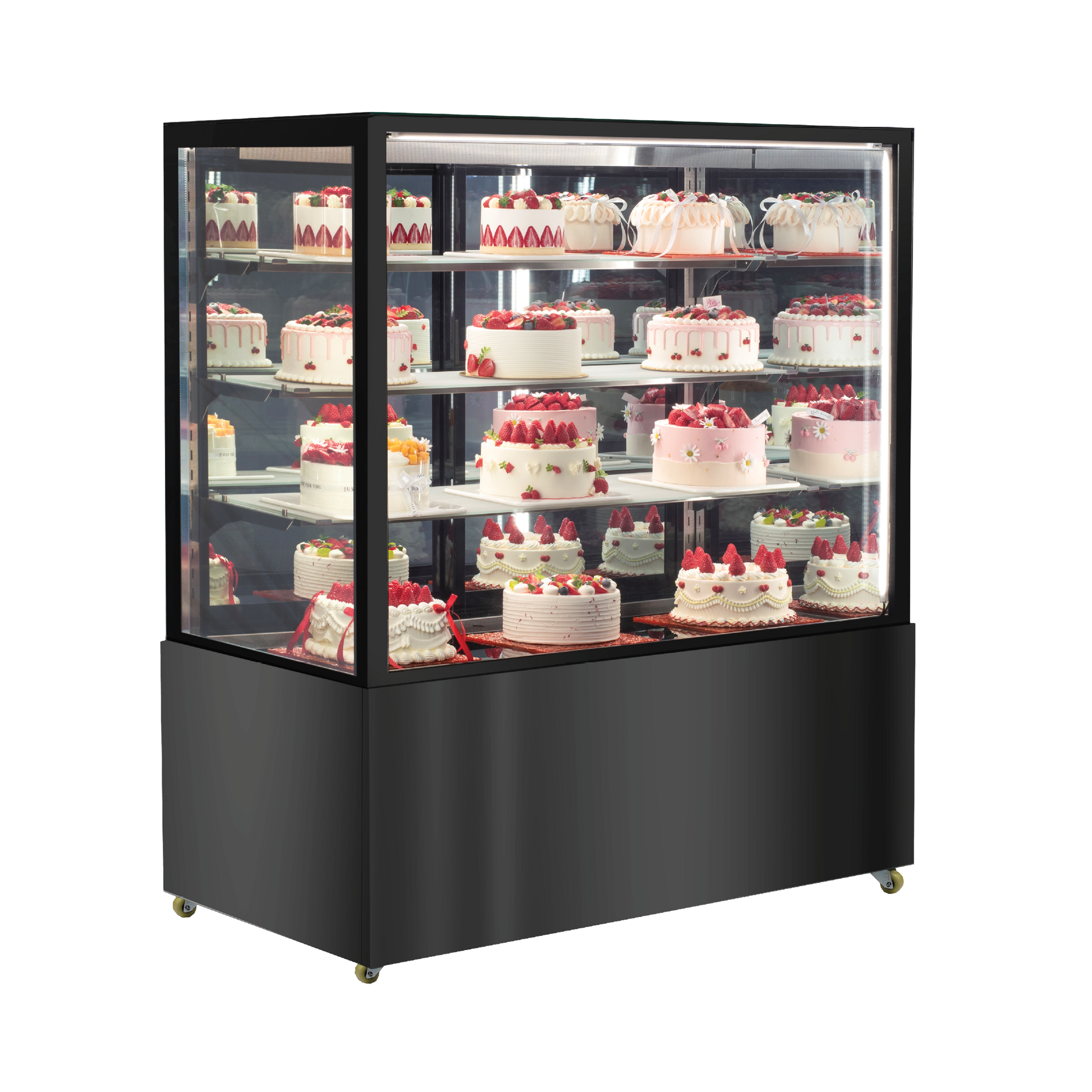 Exquisite CDM312 Four Tiers Mirror Cake Display Refrigerators 1200mm Width - Hospitality Connect