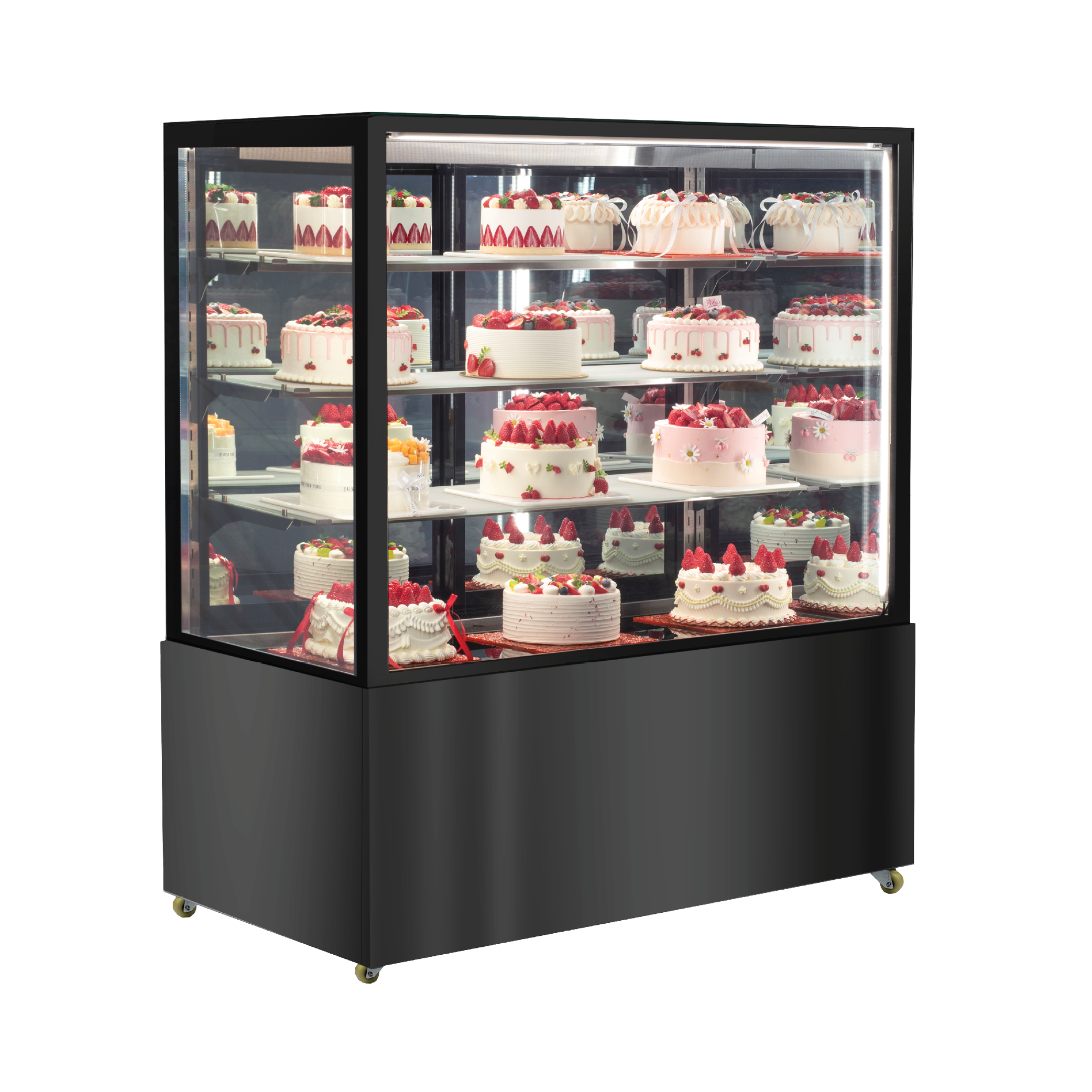 Exquisite CDM312 Four Tiers Mirror Cake Display Refrigerators 1200mm Width - Hospitality Connect