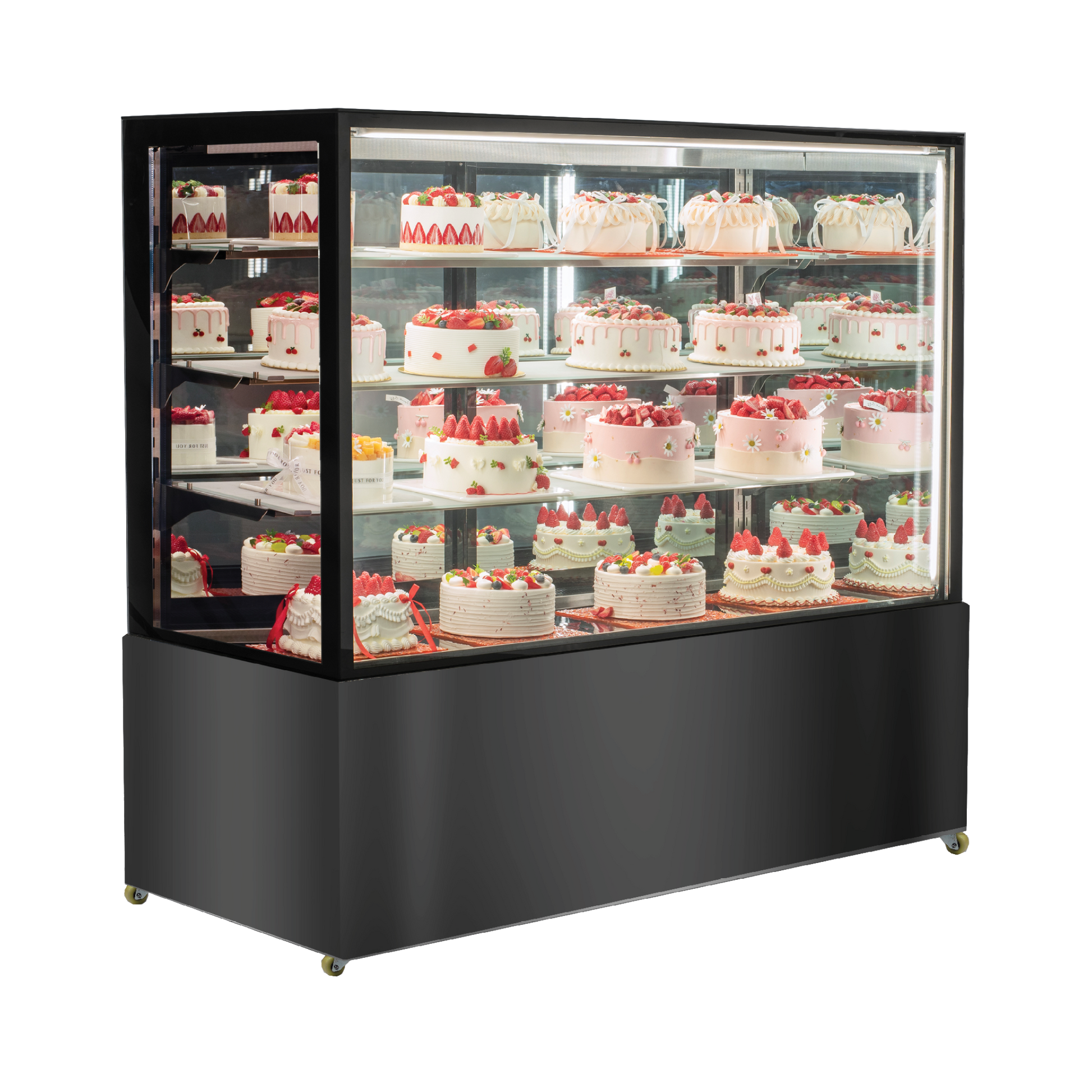 Exquisite CDM315 Four Tiers Mirror Cake Display Refrigerators 1500mm Width - Hospitality Connect