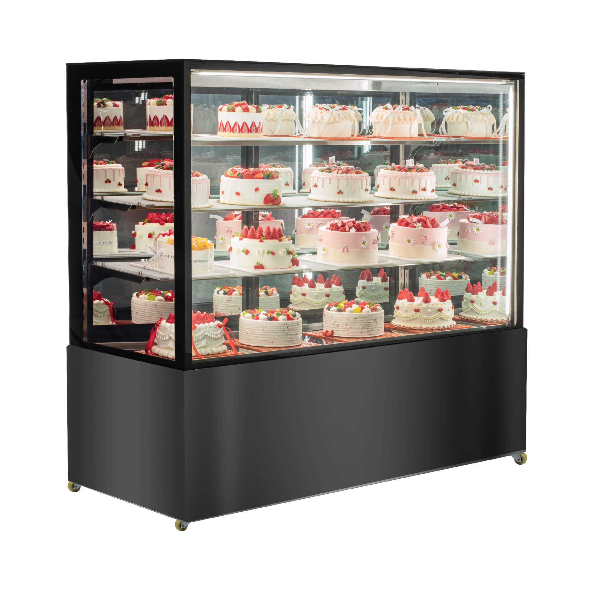Exquisite CDM315 Four Tiers Mirror Cake Display Refrigerators 1500mm Width - Hospitality Connect