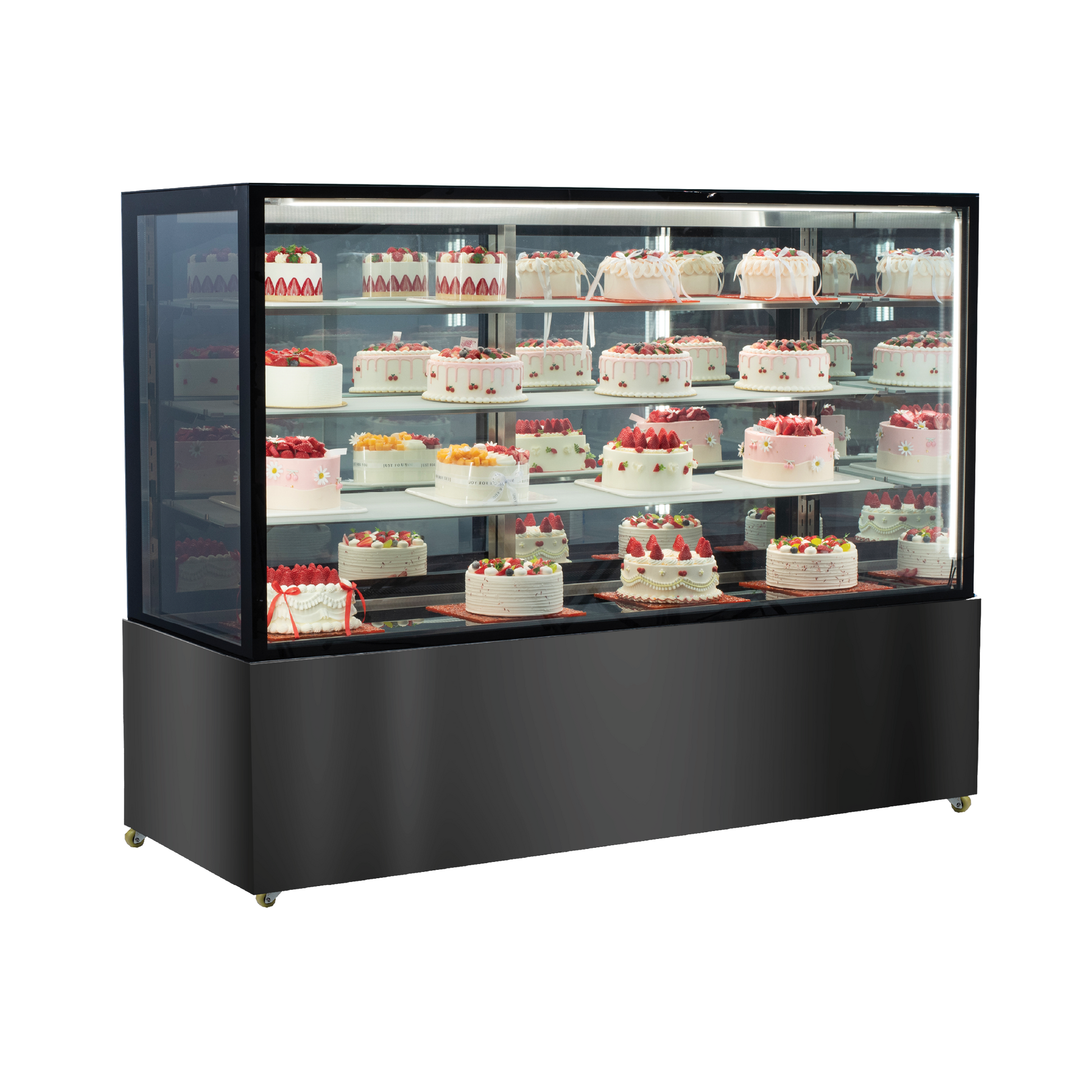 Exquisite CDM318 Four Tiers Mirror Cake Display Refrigerators 1800mm Width - Hospitality Connect