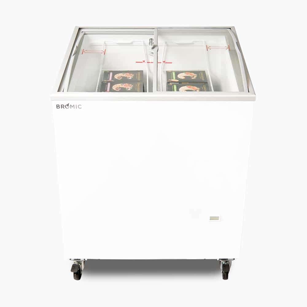 Bromic Display Chest Freezer - 176L - Curved Glass Top CF0200ATCG-NR - Hospitality Connect