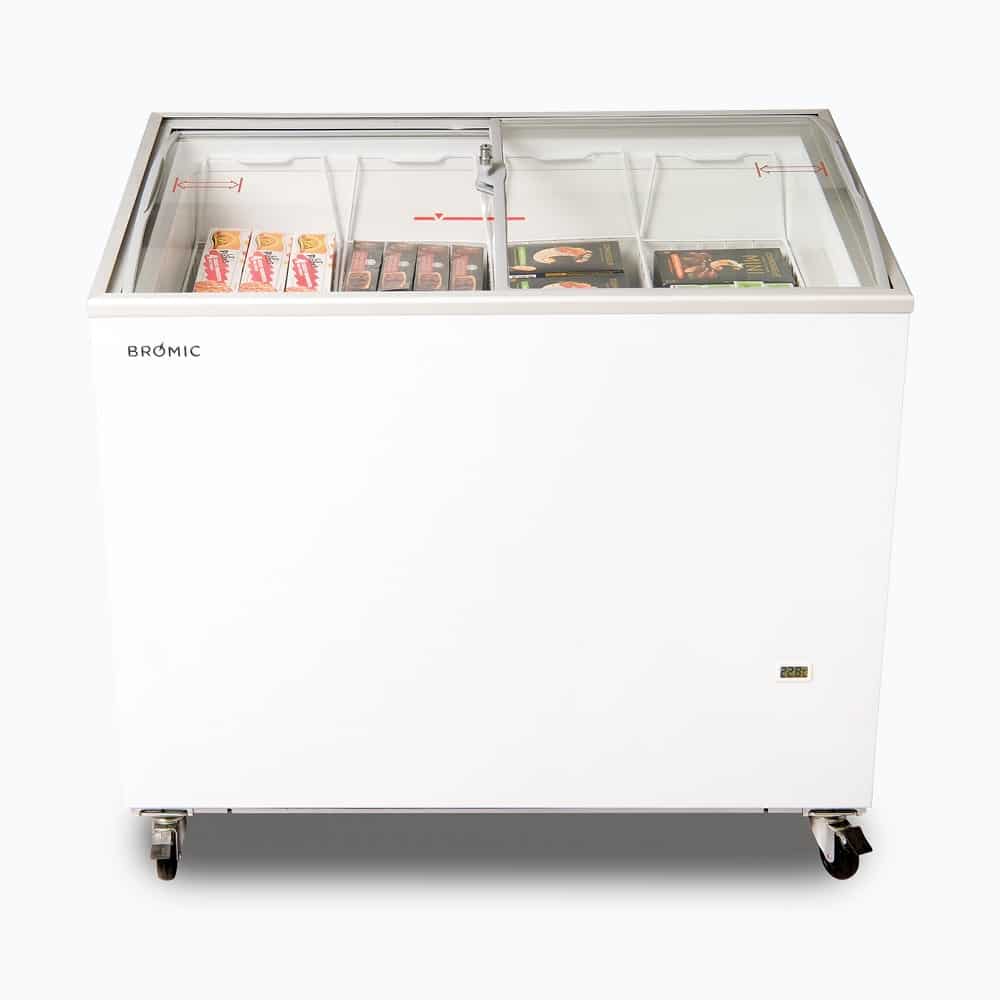 Bromic Display Chest Freezer - 264L - Curved Glass Top CF0300ATCG-NR - Hospitality Connect