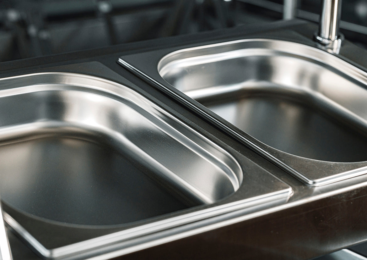 CHEF INOX ANTI-JAM STEAM PAN 1/1 SIZE 530x325x150mm 20lt - Hospitality Connect