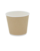 Pakmax KRAFT 8oz 80mm Corrugated Hot Paper Cup - CHPC-90-8K 500