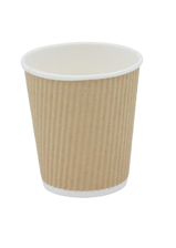 Pakmax KRAFT 12oz Corrugated Hot Paper Cup - CHPC-90-12K 500
