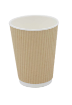 Pakmax KRAFT 16oz Corrugated Hot Paper Cup - CHPC-90-16K 500