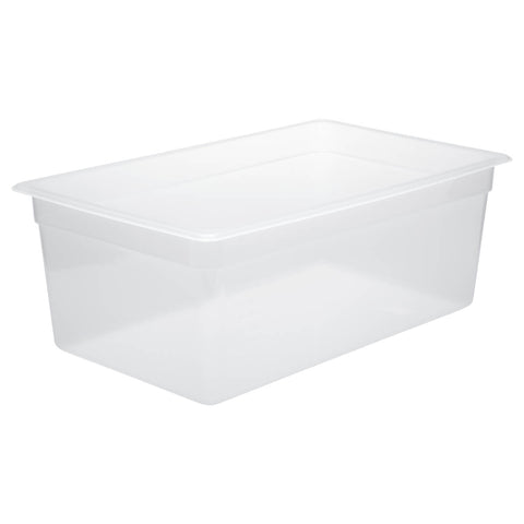 CHEF INOX GN STORAGE CONTAINER-POLYPROP GN 1/1 x 150mm CLEAR - Hospitality Connect