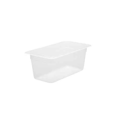 CHEF INOX GN STORAGE CONTAINER-POLYPROP GN 1/3 x100mm CLEAR - Hospitality Connect