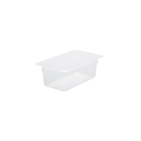 CHEF INOX GN STORAGE CONTAINER-POLYPROP GN 1/4 x100mm CLEAR - Hospitality Connect