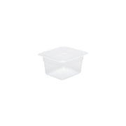 CHEF INOX GN STORAGE CONTAINER-POLYPROP GN 1/6 x100mm CLEAR - Hospitality Connect