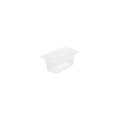 CHEF INOX GN STORAGE CONTAINER-POLYPROP GN 1/9 x100mm CLEAR - Hospitality Connect