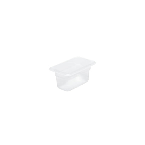 CHEF INOX GN STORAGE CONTAINER-POLYPROP GN 1/9 x150mm CLEAR - Hospitality Connect