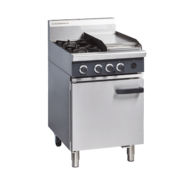 Cobra CR6C - 600mm Two Burner / Griddle Gas Range Static Oven