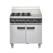 Cobra 900mm Four Burner /Griddle Gas Range Static Oven CR9C. - Hospitality Connect