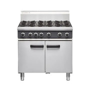 Cobra 900mm Six Burner Gas Range Static Oven CR9D. - Hospitality Connect