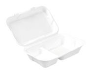 Pakmax 9*6" Sugarcane Clamshell  2-Compartment - CS-962 250