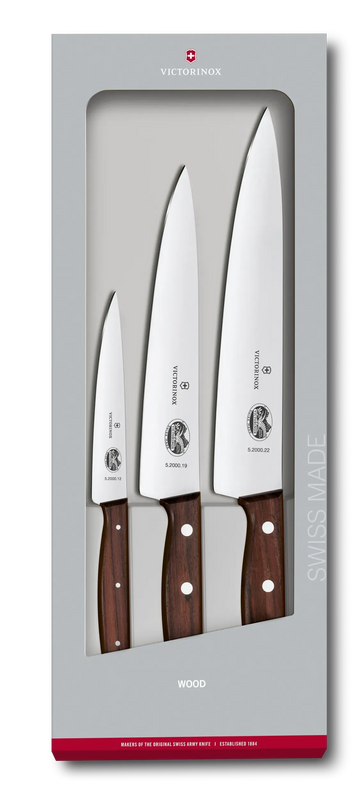 VICTORINOX Carving Set,  3 Piece - Wood - Hospitality Connect