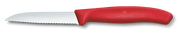 VICTORINOX Paring Knife, Wavy Edge 8cm - New Red - Hospitality Connect