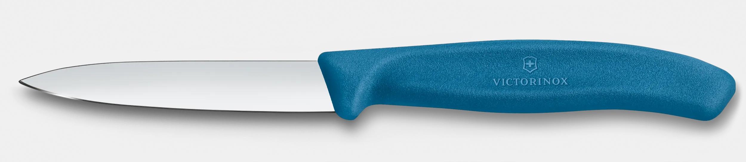 VICTORINOX Paring Knife, Straight Edge 8cm - New Blue - Hospitality Connect