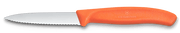 VICTORINOX Paring Knife, Wavy Edge 8cm - New Orange - Hospitality Connect