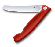 Victorinox Picnic Knife, Wavy Edge 11cm - Red - Hospitality Connect