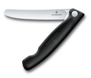 Victorinox Picnic Knife, Wavy Edge 11cm - Black - Hospitality Connect