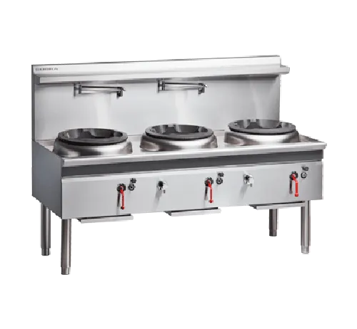 Cobra 1800mm Gas Waterless Wok with 1 Chimney burner and 2 Duckbill burners CW3H-CDD. - Hospitality Connect