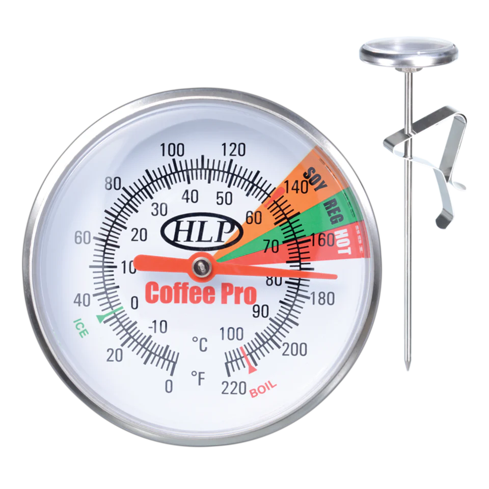HLP Coffee Pro Short - Compact Professional Milk Frothing Thermometer w/ Clip - Hospitality Connect