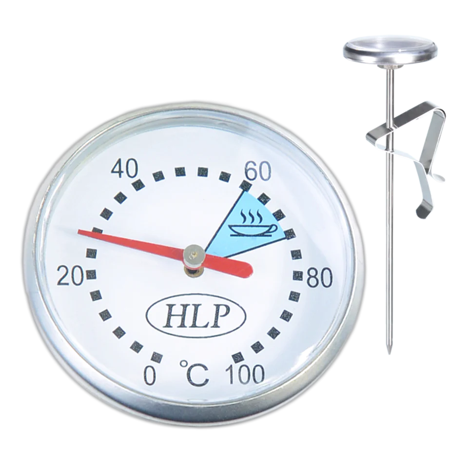 HLP Coffee Short - Short Milk Frothing Thermometer w/ Clip - Hospitality Connect