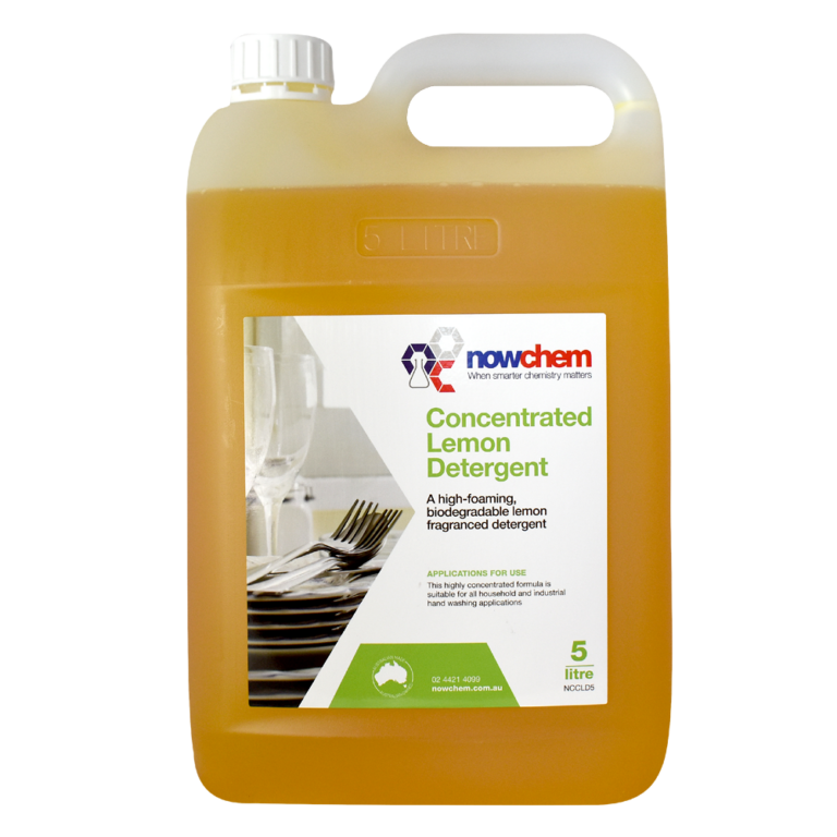 Nowchem Concentrated Lemon Detergent 5L - Hospitality Connect
