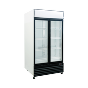 Exquisite DC1000P One Glass Door Upright Display Refrigerators White 1000 Litre - Hospitality Connect