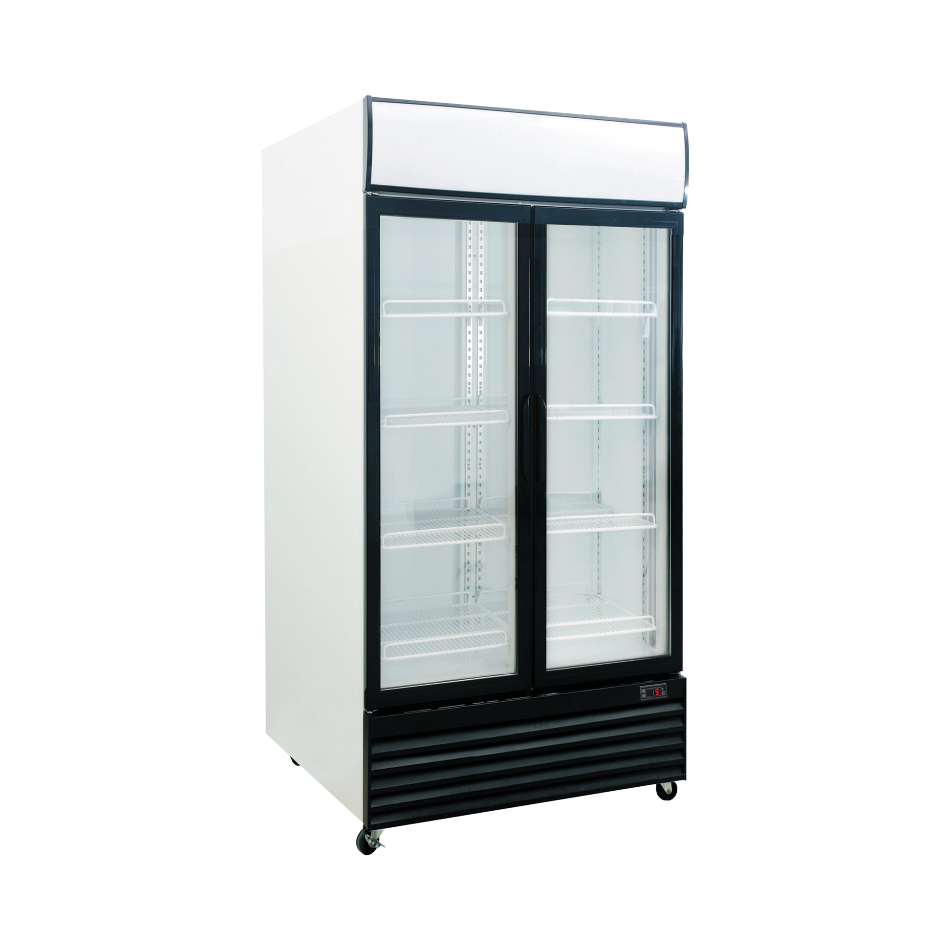 Exquisite DC1000P One Glass Door Upright Display Refrigerators White 1000 Litre - Hospitality Connect