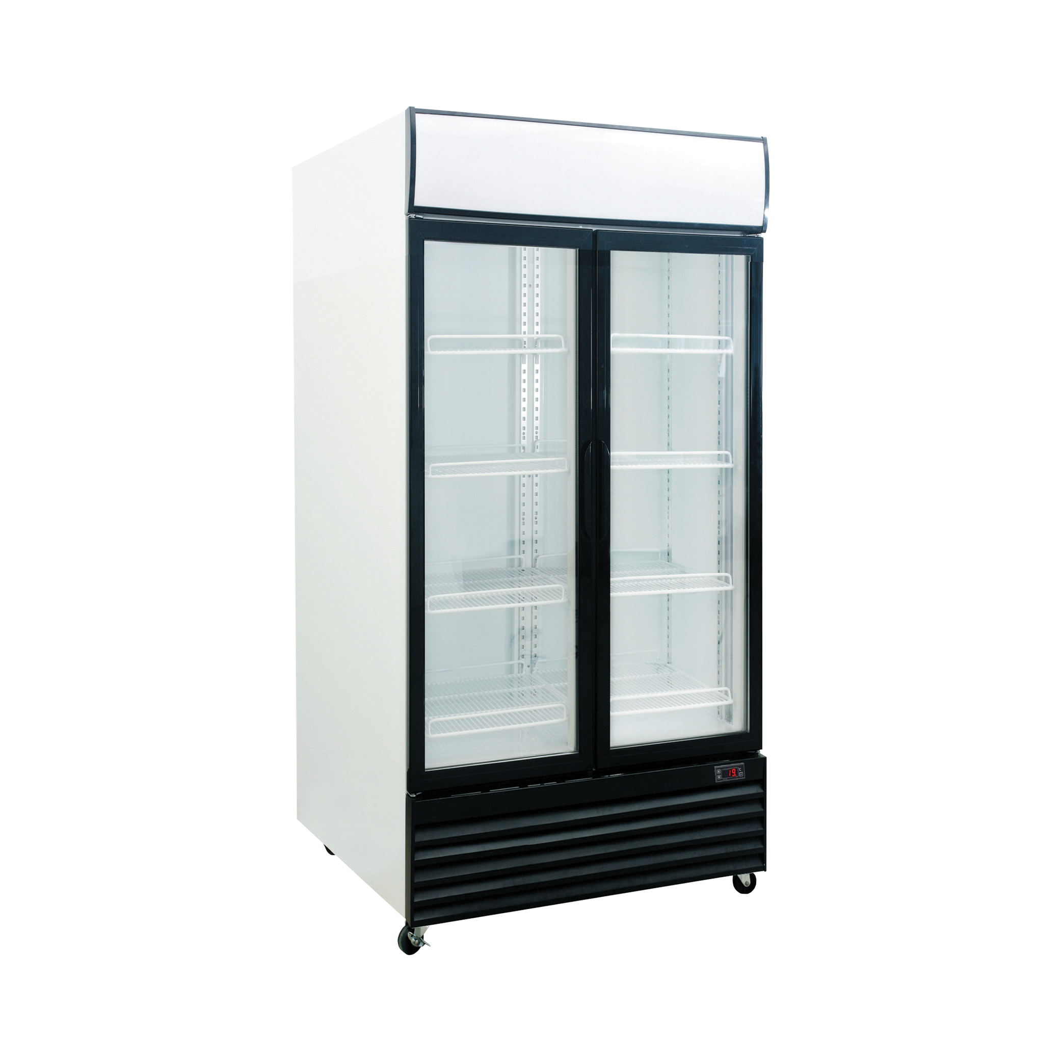 Exquisite DC1000P One Glass Door Upright Display Refrigerators White 1000 Litre - Hospitality Connect